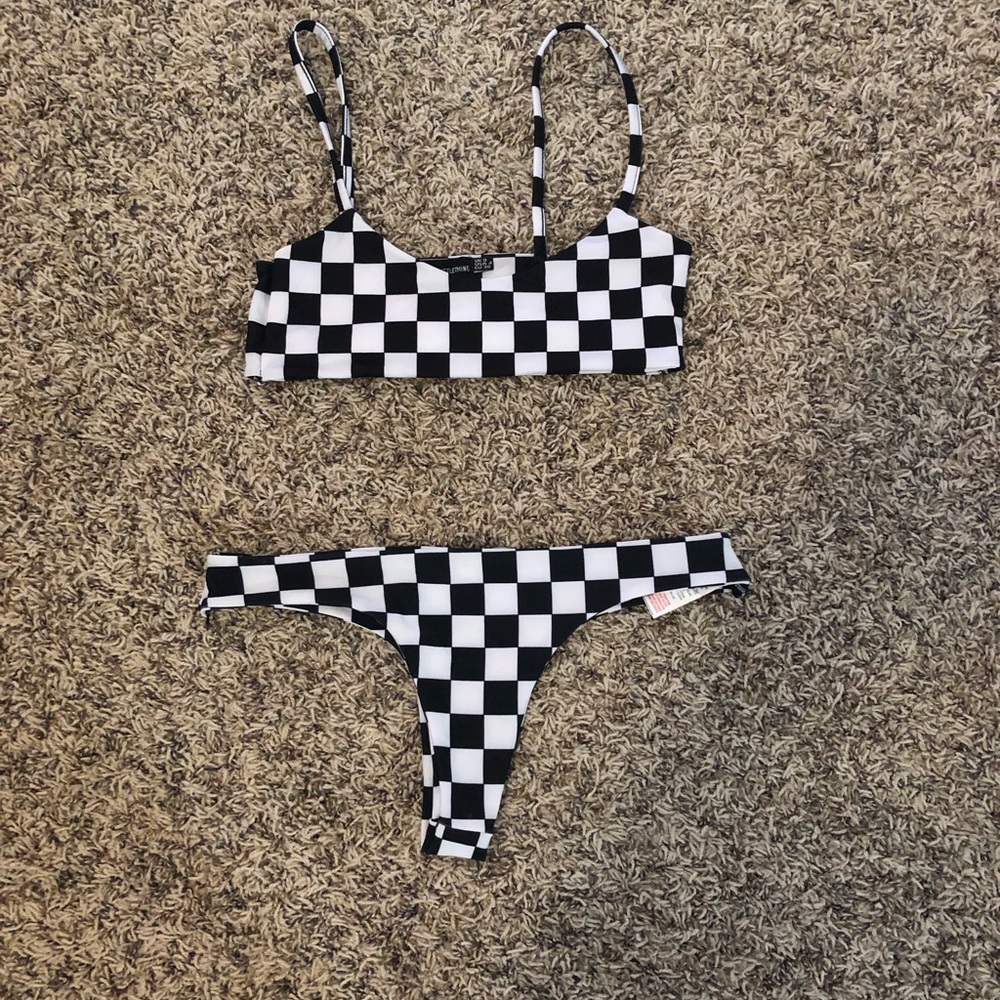 PYT Checkered Thong Bikini